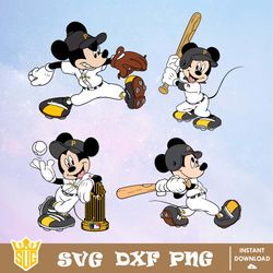 Pittsburgh Pirates Disney Mickey Mouse Team SVG, MLB SVG, Disney SVG, Cut Files, Cricut, Clipart, Silhouette, Printable