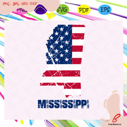 mississippi america flag, independence day svg, hap