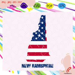 new hamspkire state flag, independence day svg,amer