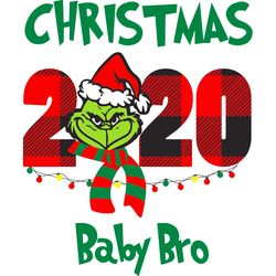 christmas 2020 grinch baby bro plaid hanging the grinch, grinch christmas svg, silhouette svg fies