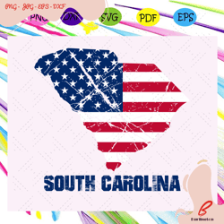 south carolina america flag, independence day svg,
