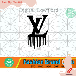 louis vuitton dripping logo svg, logo svg, trending svg, louis vuitton svg, lv svg, l