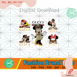 gucci minnie mouse bundle logo svg, logo svg, gucci svg, gucci wrap svg, gucci custom