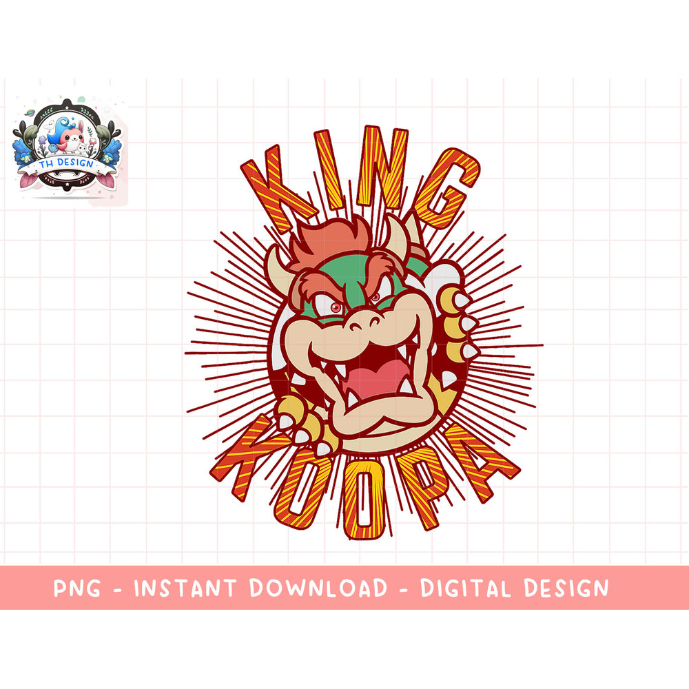 Super Mario King Koopa Bowser Portrait png, sublimation.jpg