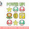 Super Mario Power Up Items Vintage Graphic T-Shirt png, sublimation.jpg