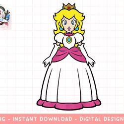super mario princess peach simple portrait premium png, sublimation.jpg