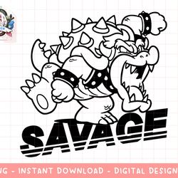 super mario savage bowser graphic t-shirt png, sublimation.jpg