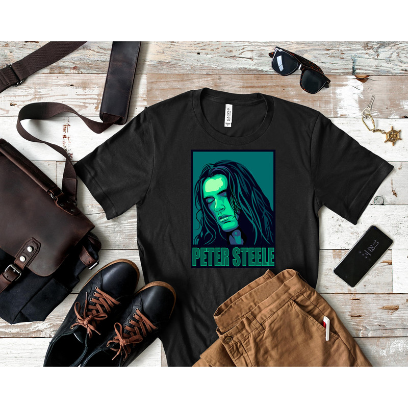 Day Gift For Peter Steele Halloween Fitted V-Neck T-Shirt 93_Shirt_Black.jpg
