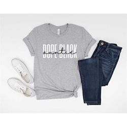 dope black auntie, gift for black auntie, black aunt shirt