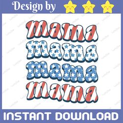 american mama 4th of july, retro usa, american mama, fourth of july sublimation design, boho mama png, retro 4th of july