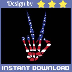 American Skeleton Hand Svg, Happy 4th Of July, Funny Boods Svg, American Patriotic Life Gift Digital Svg