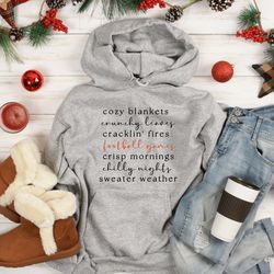 cozy blankets crunchy leaves crackling fires footb