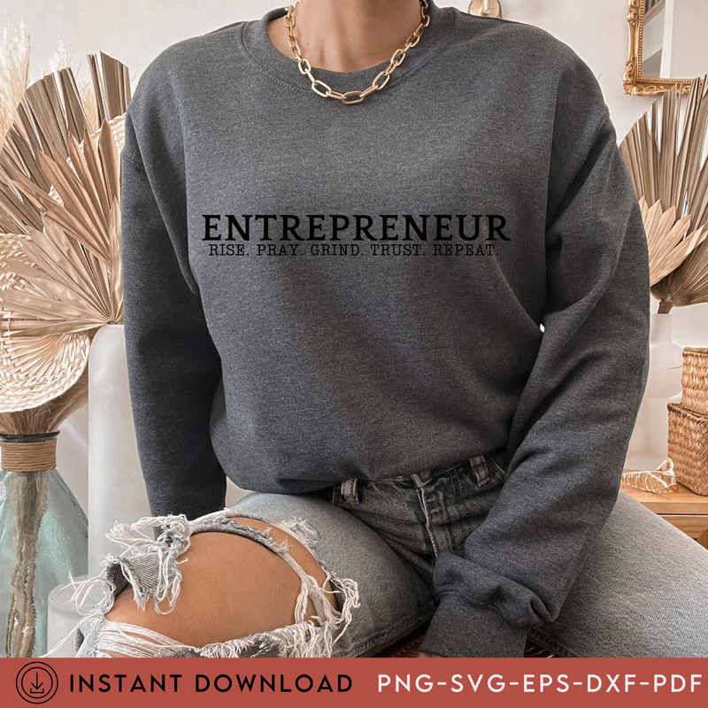 Entrepreneur Svg PNG PDF, Rise & Grind Svg, Motivational svg, Inspirational Png, Entrepreneurship Svg, Girl boss Svg, Boss Babe, DFX - 1.jpg