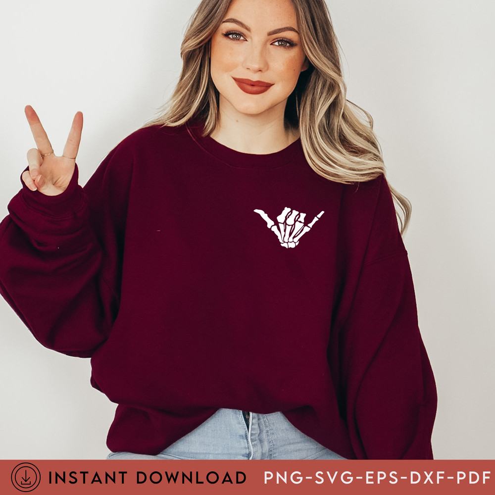 Hang Tight SVG PNG, Halloween Svg, Right On svg, Halloween Shirt Svg, Fall Svg, Skeleton Shaka Svg, Halloween Quote Svg, Spooky Mom Svg - 4.jpg