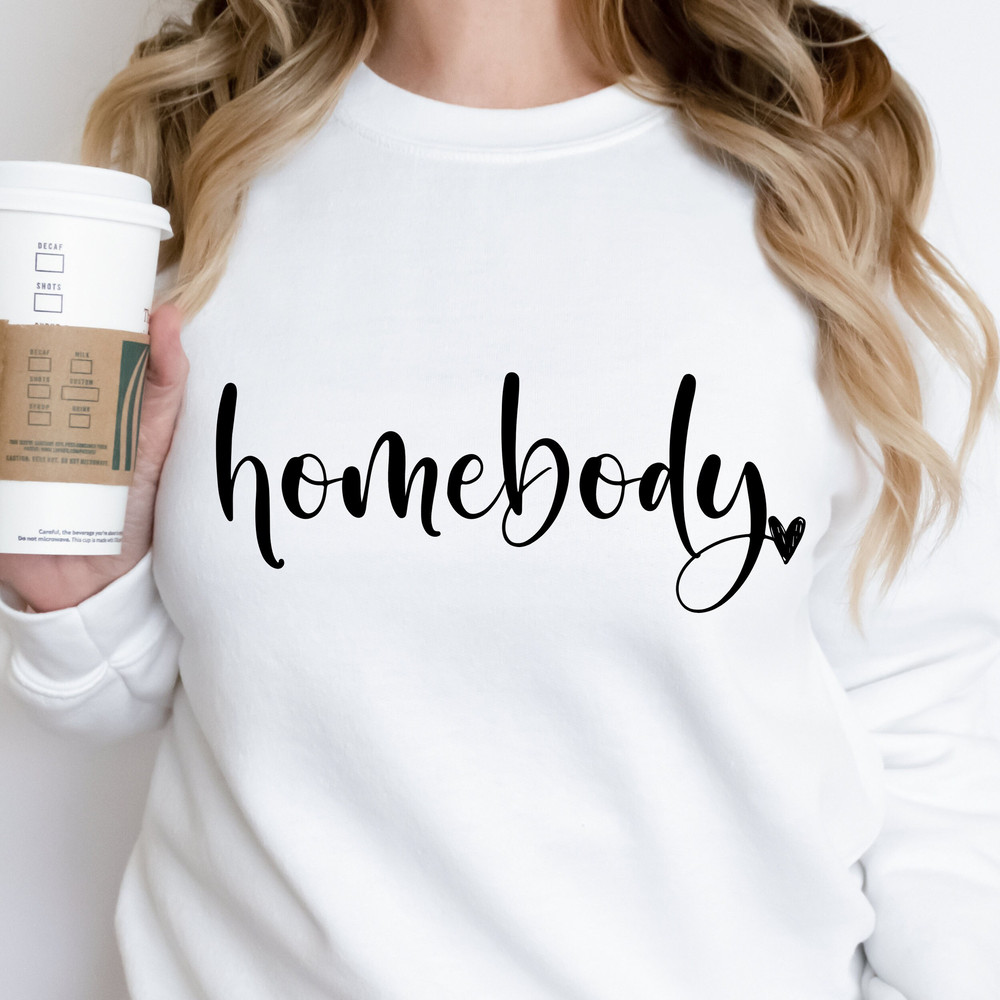 Homebody SVG Cut file, Lazy Weekend Svg, Introvert Girl svg, Sublimation ready Clipart, for shirt, cup, Cut file, Silhouette, Gemini, Cricut - 1.jpg
