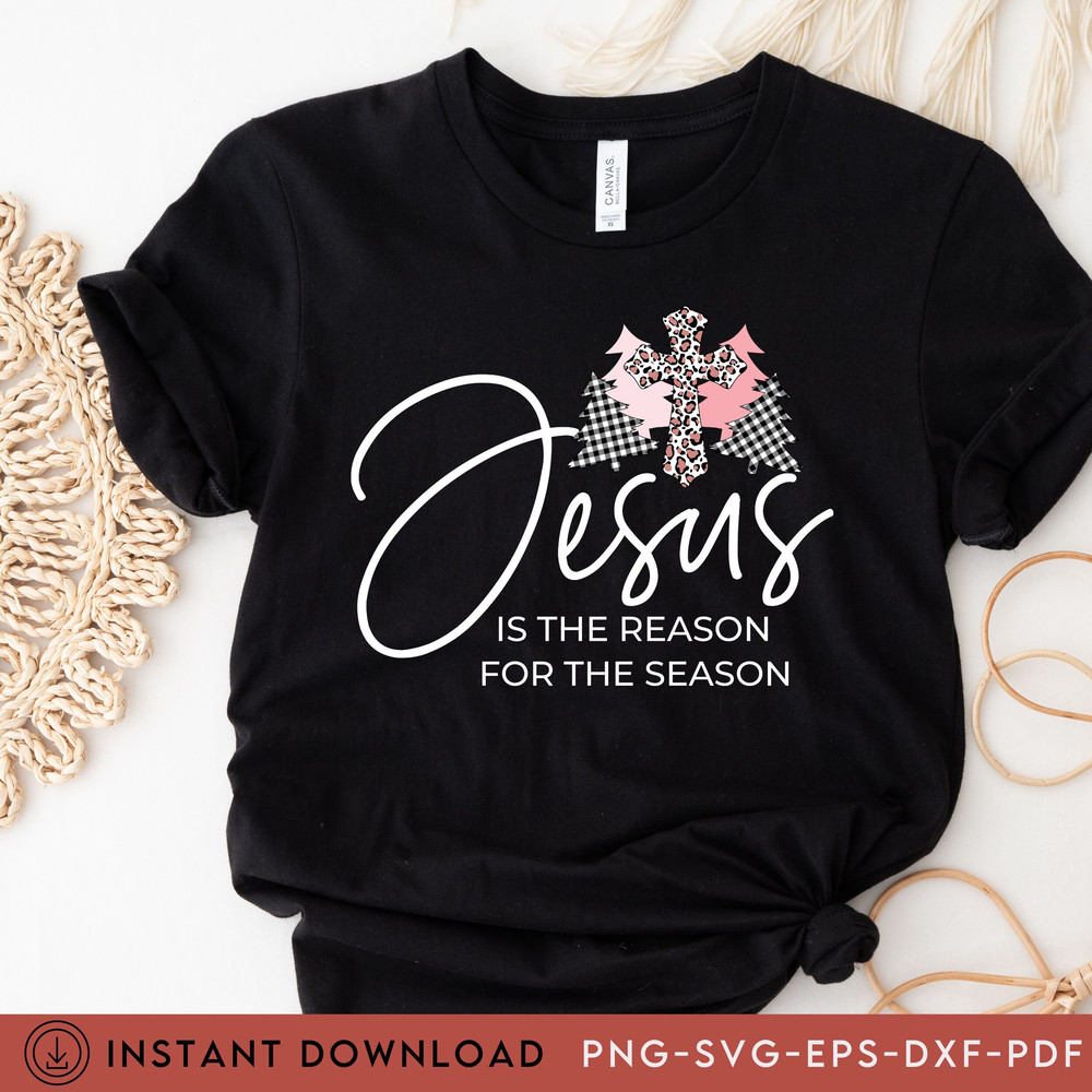 Jesus The Reason For The Reason, Svg Jesus is the Reason, Christian Christmas, , Christmas Sweater, Believe, Christ, Merry Christmas - 1.jpg