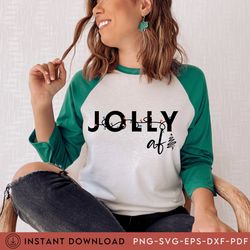 jolly af tee   pdf, holly jolly tee, festive af te