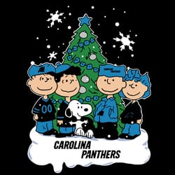 the peanuts movie christmas tree fans carolina panthers, nfl svg, football svg, silhouette svg fies