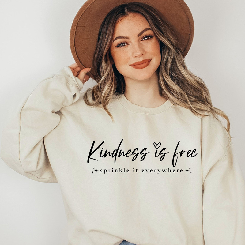 Kindness is free sprinkle it everywhere svg, positive svg, tshirt quote svg, kind svg, mom life svg, be kind svg, kindness svg, pillow svg - 1.jpg
