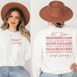 let them tee, keep shining tee, inspirational t