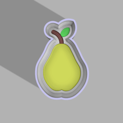 Pear BATH BOMB MOLD STL file