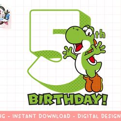 super mario yoshi 5th birthday action portrait png, sublimation.jpg
