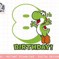 super mario yoshi 8th birthday action portrait png, sublimation.jpg