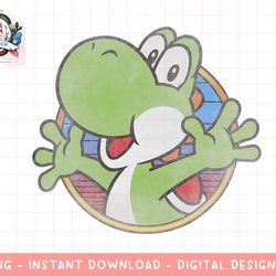 super mario yoshi color fade circle logo png, sublimation.jpg