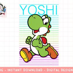 super mario yoshi retro gradient fade poster png, sublimation.jpg