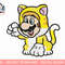 Super Marion 3D Bowsers Fury Mario Cat Portrait png, sublimation.jpg