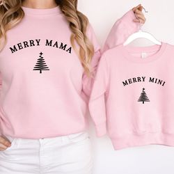 merry mama merry mini tee, mommy and me christmas