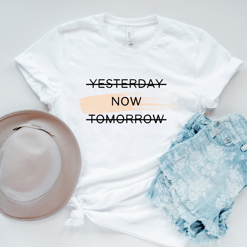 Now Is the Time Svg Png Pdf, Enjoy The Now Svg, Trendy Sayings Svg, Girl Boss svg, Be in the Now Svg, Cut file, If Not Now Then When - 3.jpg