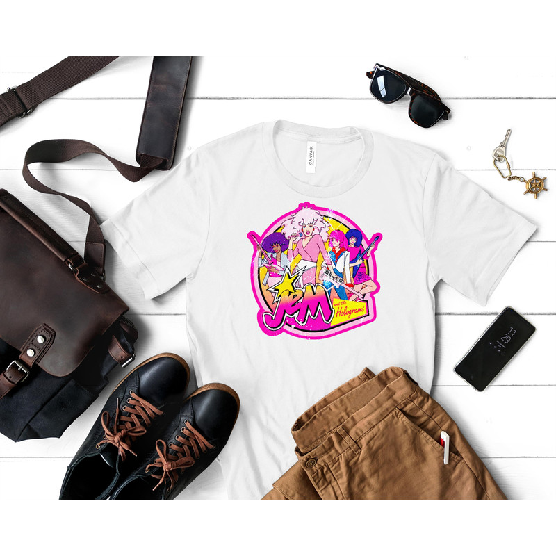 Jem And The Holograms jem and the holograms   Classic T-Shirt 37_White_White.jpg