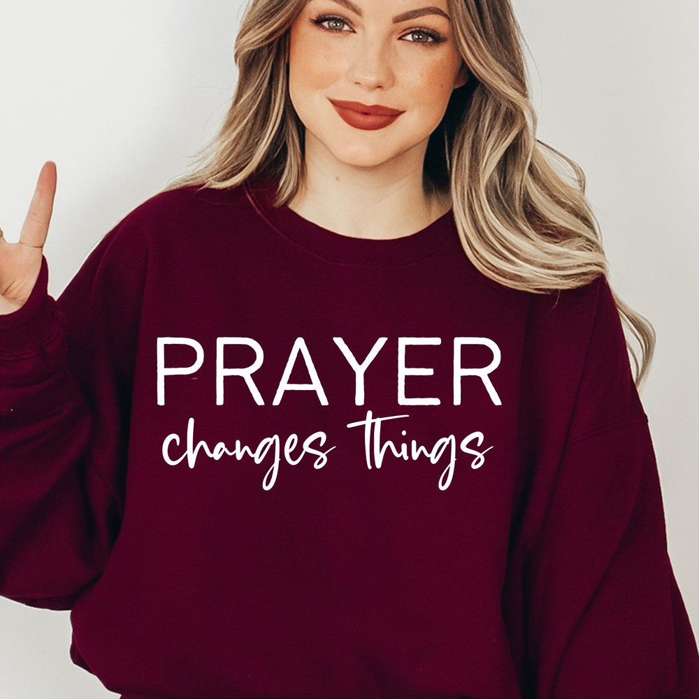 Prayer Changes Things Svg, Bible Verse Scripture, Christian Svg, Faith Png, Inspirational Quote Svg, Religious Svg, Self-Love Svg Pdf DXF - 3.jpg