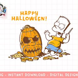 the simpsons bart carves a homer pumpkin halloween png, sublimation.jpg