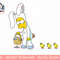 The Simpsons Bart Easter Egg Bunny png, sublimation.jpg