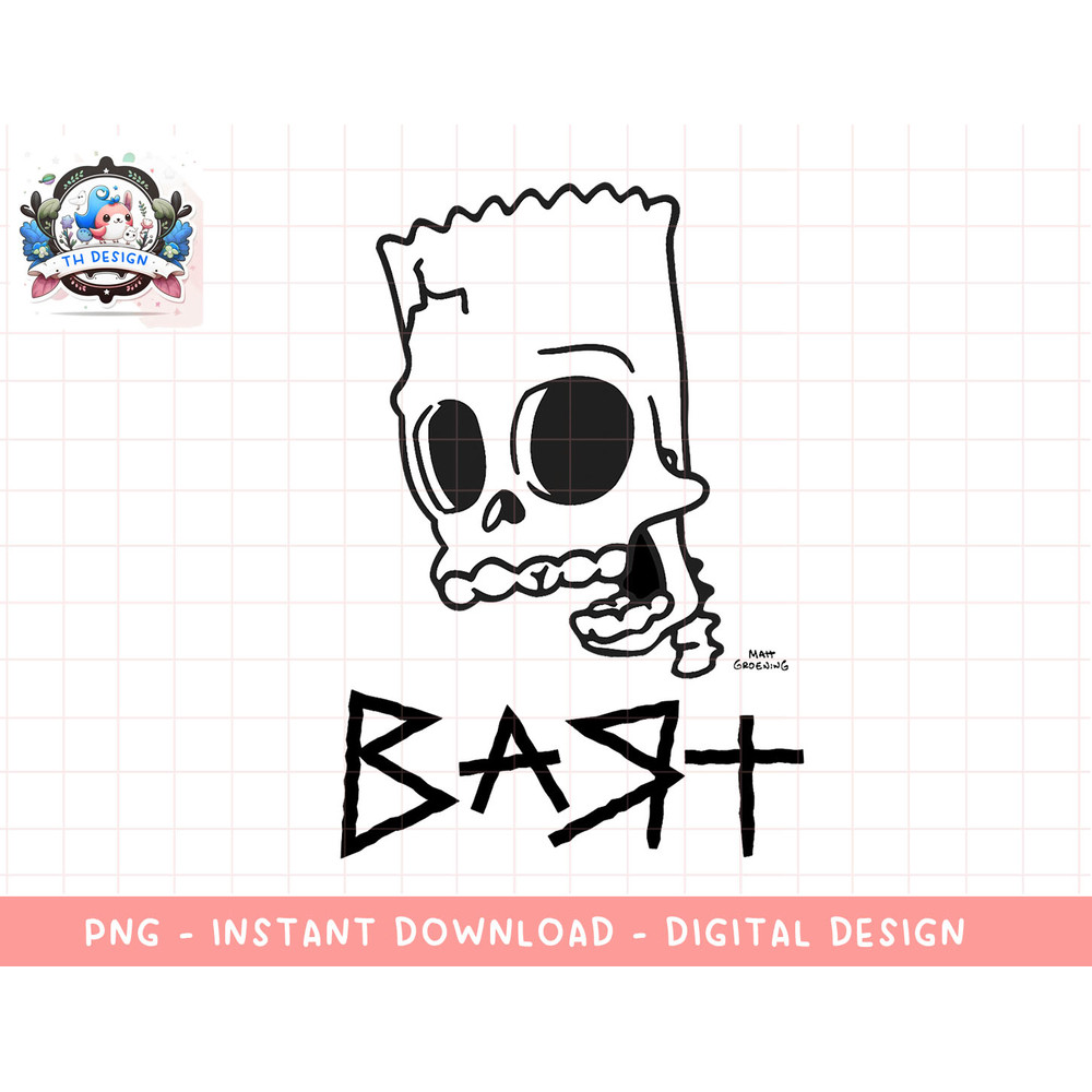 The Simpsons Bart Skeleton V1 png, sublimation.jpg