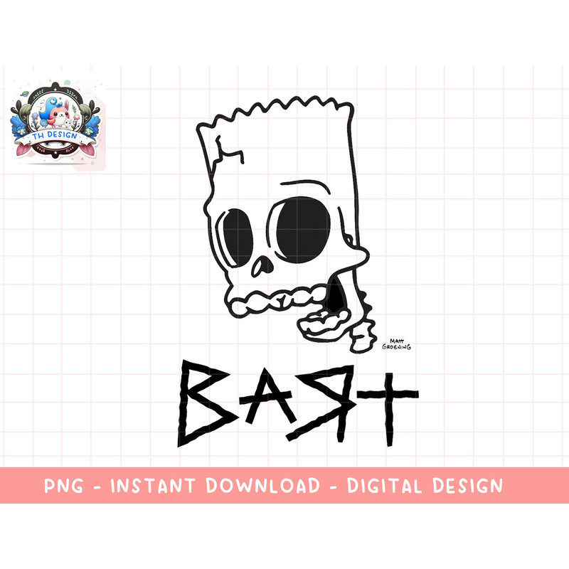 The Simpsons Bart Skeleton V1 png, sublimation.jpg