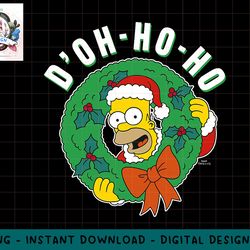 the simpsons christmas homer doh-ho-ho alt png, sublimation.jpg
