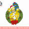 The Simpsons Christmas Wreath png, sublimation.jpg