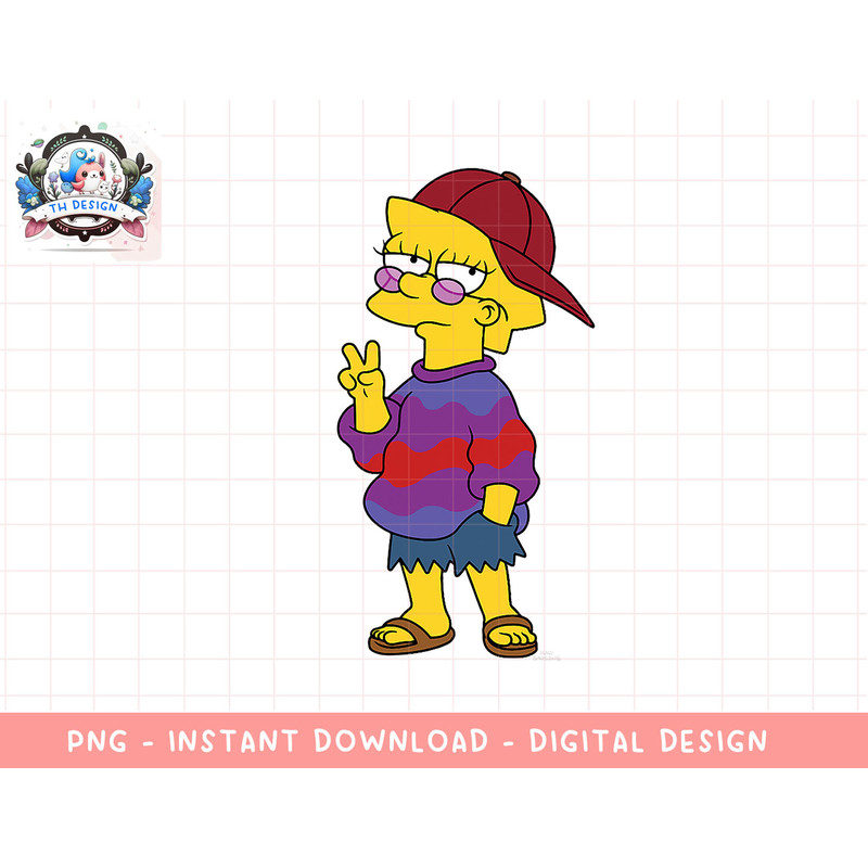 The Simpsons Cool Lisa C2 png, sublimation.jpg