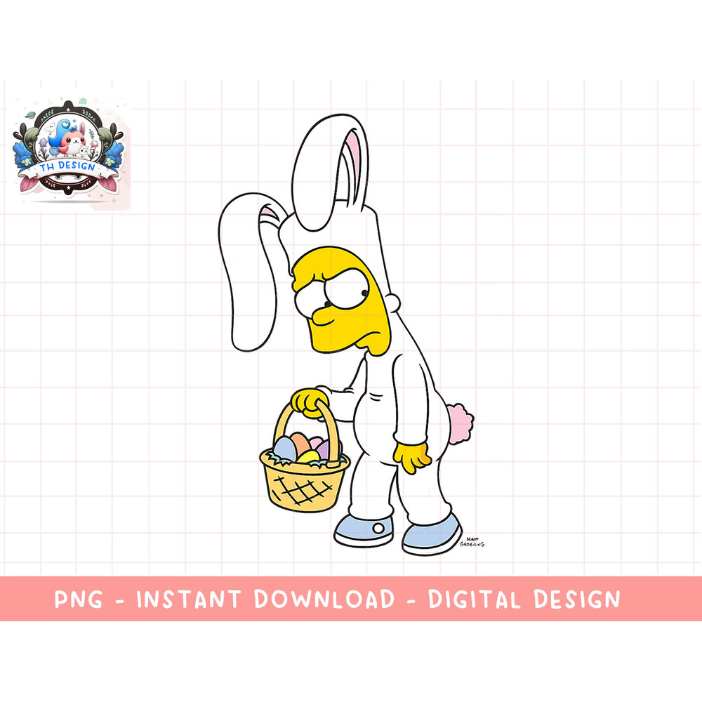 The Simpsons Easter Bunny Bart Simpson png, sublimation.jpg