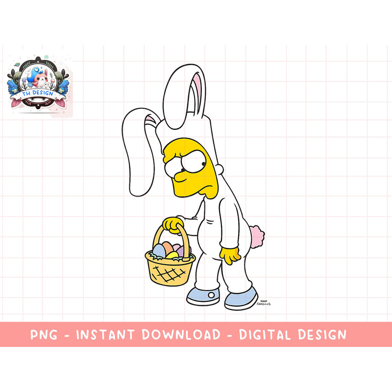 The Simpsons Easter Bunny Bart Simpson png, sublimation.jpg