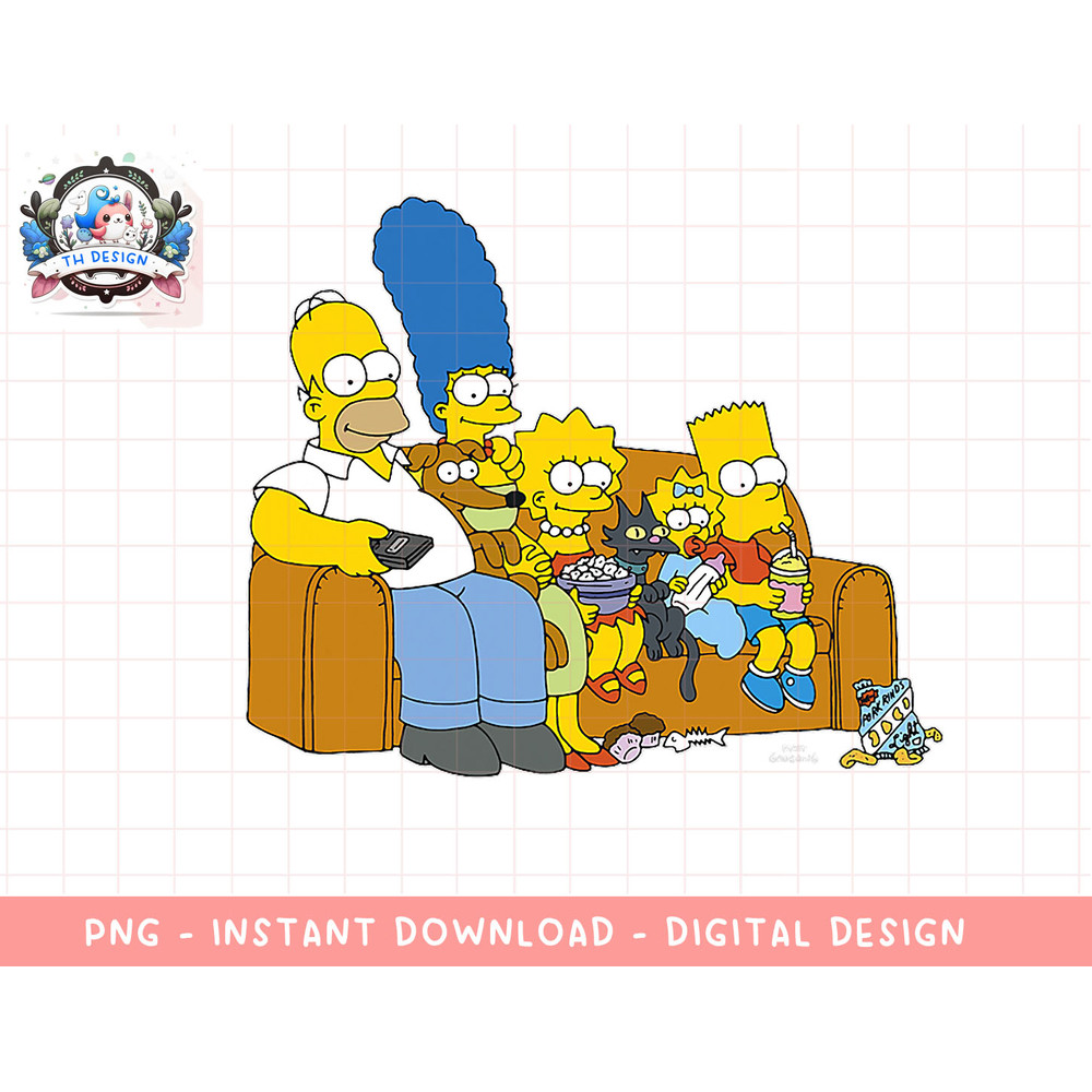 The Simpsons Family Couch Gag C2 png, sublimation.jpg