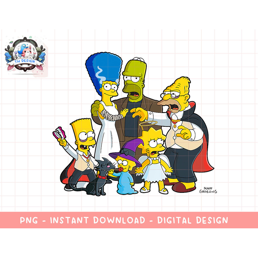 The Simpsons Family Treehouse of Horror Halloween png, sublimation.jpg