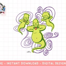 the simpsons homer bart lisa ghosts halloween png, sublimation.jpg