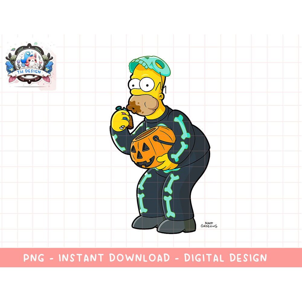 The Simpsons Homer Candy Feast Treehouse of Horror Halloween png, sublimation.jpg
