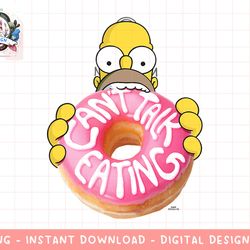 the simpsons homer cant talk eating donut png, sublimation.jpg