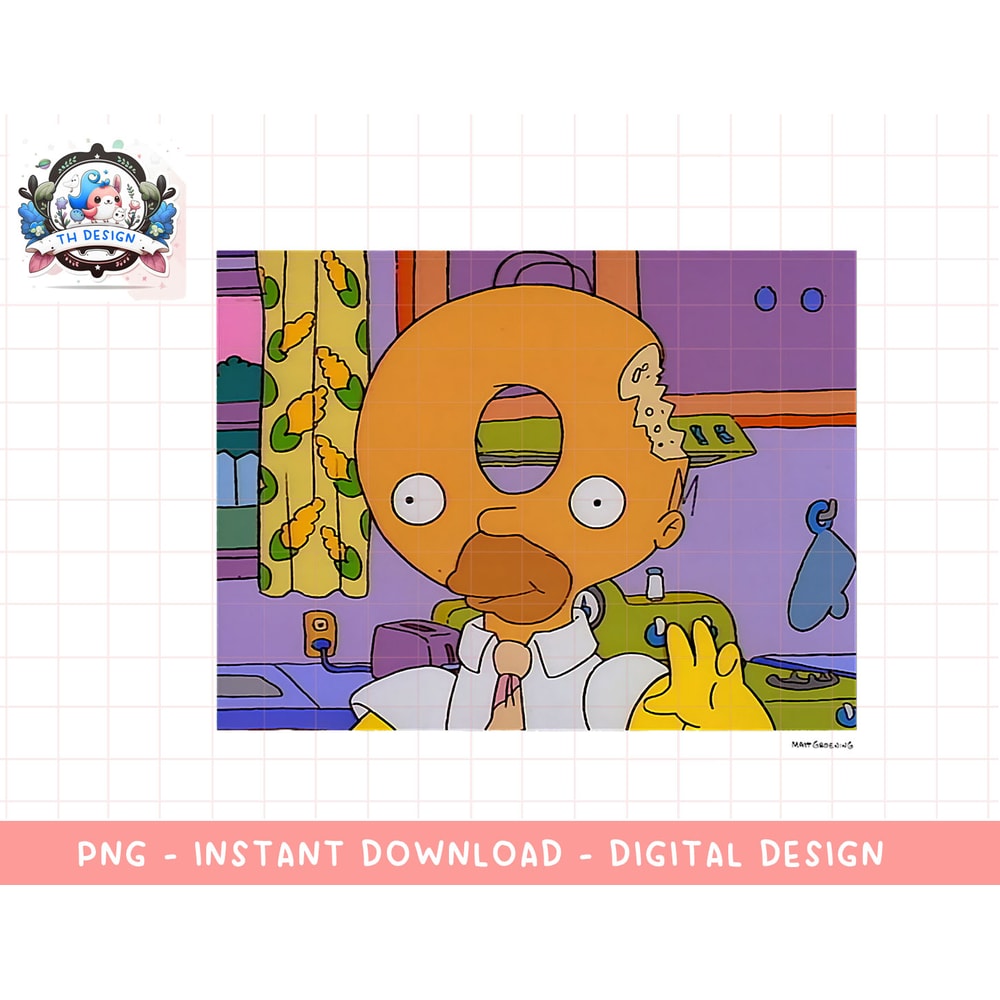 The Simpsons Homer Donut Head V2 png, sublimation.jpg