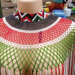 MAASAI WEDDING NECKLACE(KENYAN FLAG)